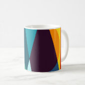 Abstraktes geometrisches Muster Kaffeetasse (VorderseiteRechts)