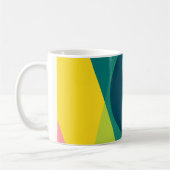 Abstraktes geometrisches Muster Kaffeetasse (Links)