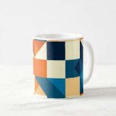 Abstraktes geometrisches Muster Kaffeetasse (VorderseiteRechts)