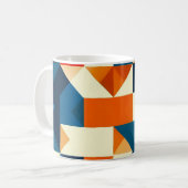 Abstraktes geometrisches Muster Kaffeetasse (Vorderseite Links)