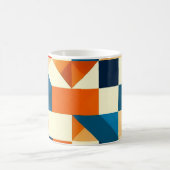 Abstraktes geometrisches Muster Kaffeetasse (Mittel)