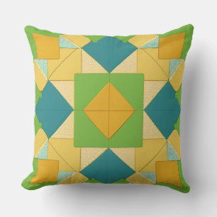 Abstraktes geometrisches Muster Kissen