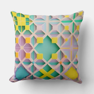 Abstraktes geometrisches Muster Kissen