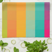 Abstraktes geometrisches Muster Küchentuch (Gefaltet)