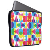 Abstraktes geometrisches Muster. Laptopschutzhülle (Vorne Rechts)