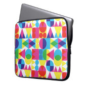 Abstraktes geometrisches Muster. Laptopschutzhülle (Vorderseite Links)