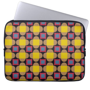 Abstraktes geometrisches Muster Laptopschutzhülle