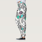 Abstraktes geometrisches Muster Leggings (Links)