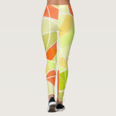 Abstraktes geometrisches Muster Leggings (Rückseite)