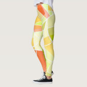 Abstraktes geometrisches Muster Leggings (Links)