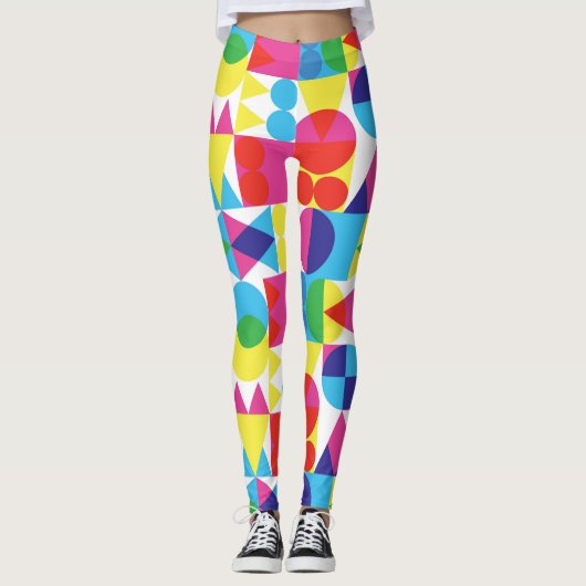 Abstraktes geometrisches Muster. Leggings (Vorderseite)