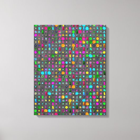 Abstraktes geometrisches Muster Leinwand (Vorderseite)