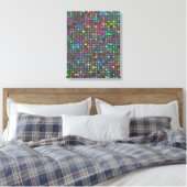 Abstraktes geometrisches Muster Leinwand (Insitu (Schlafzimmer))