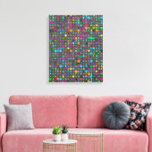 Abstraktes geometrisches Muster Leinwand (Insitu (Wohnzimmer))