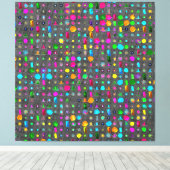 Abstraktes geometrisches Muster Leinwand  (Insitu (Holzboden))