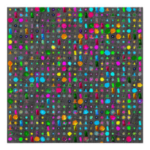Abstraktes geometrisches Muster Leinwand  Poster