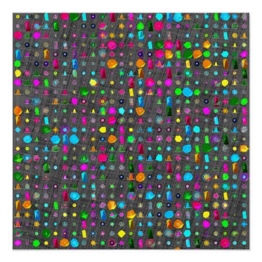 Abstraktes geometrisches Muster Leinwand Poster (Vorderseite)