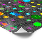 Abstraktes geometrisches Muster Leinwand Poster (Ecke)