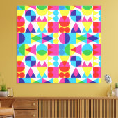 Abstraktes geometrisches Muster. Leinwanddruck (Insitu (Wohnzimmer))
