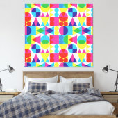 Abstraktes geometrisches Muster. Leinwanddruck (Insitu (Schlafzimmer))
