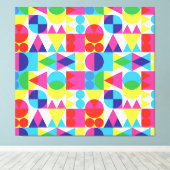 Abstraktes geometrisches Muster. Leinwanddruck (Insitu (Holzboden))