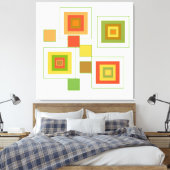 Abstraktes geometrisches Muster Leinwanddruck (Insitu (Schlafzimmer))