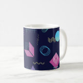 Abstraktes geometrisches Muster, Linienformen. Kaffeetasse (VorderseiteRechts)