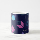 Abstraktes geometrisches Muster, Linienformen. Kaffeetasse (Mittel)