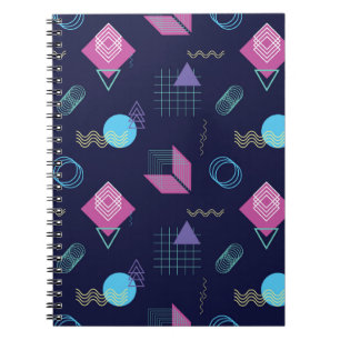 Abstraktes geometrisches Muster, Linienformen. Notizblock