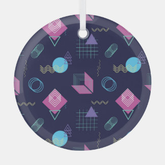 Abstraktes geometrisches Muster, Linienformen. Ornament Aus Glas