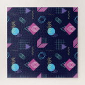 Abstraktes geometrisches Muster, Linienformen. Puzzle (Horizontal)