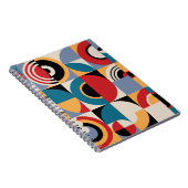 Abstraktes geometrisches Muster. Memphis style pri Notizblock (Rechte Seite)