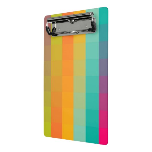 Abstraktes geometrisches Muster Mini Klemmbrett (Gewinkelt2)