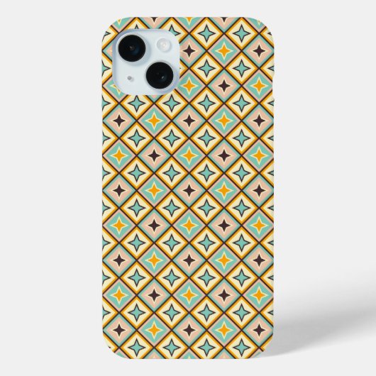 Abstraktes geometrisches Muster mit Diamantformen Case-Mate iPhone Hülle (Rückseite)