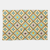 Abstraktes geometrisches Muster mit Diamantformen Geschirrtuch (Horizontal)