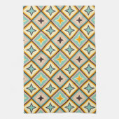 Abstraktes geometrisches Muster mit Diamantformen Geschirrtuch (Vertikal)