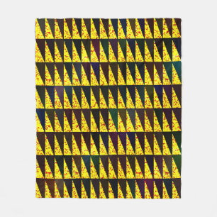 Abstraktes geometrisches Muster mit Dreiecken Fleecedecke