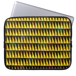 Abstraktes geometrisches Muster mit Dreiecken Laptopschutzhülle