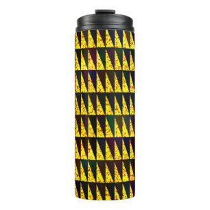 Abstraktes geometrisches Muster mit Dreiecken Thermosbecher