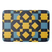 Abstraktes geometrisches Muster mit dynamischen Fa Badematte (Vorderseite)