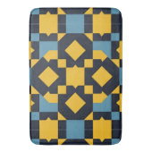 Abstraktes geometrisches Muster mit dynamischen Fa Badematte (Vorderseite Vertikal)