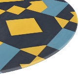 Abstraktes geometrisches Muster mit dynamischen Fa Schneidebrett (Ecke)