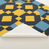 Abstraktes geometrisches Muster mit dynamischen Fa Sherpadecke (3/4)