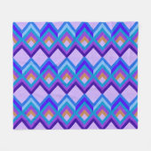 Abstraktes geometrisches Muster mit fett gefärbten Fleecedecke (Vorderseite (Horizontal))