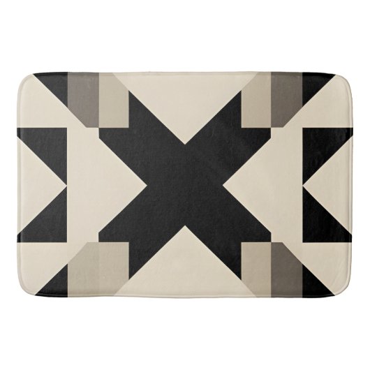 Abstraktes geometrisches Muster mit kontrahiertem  Badematte (Vorderseite)