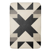 Abstraktes geometrisches Muster mit kontrahiertem  Badematte (Vorderseite Vertikal)