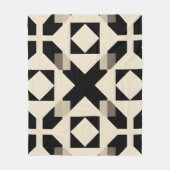 Abstraktes geometrisches Muster mit kontrahiertem  Fleecedecke (Vorderseite)