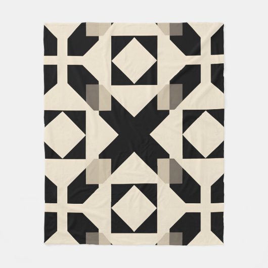 Abstraktes geometrisches Muster mit kontrahiertem Fleecedecke (Vorderseite)