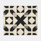 Abstraktes geometrisches Muster mit kontrahiertem Fleecedecke (Vorderseite (Horizontal))