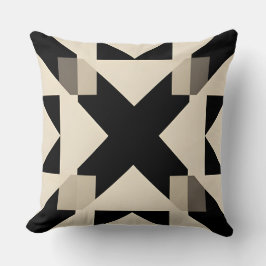 Abstraktes geometrisches Muster mit kontrahiertem Kissen